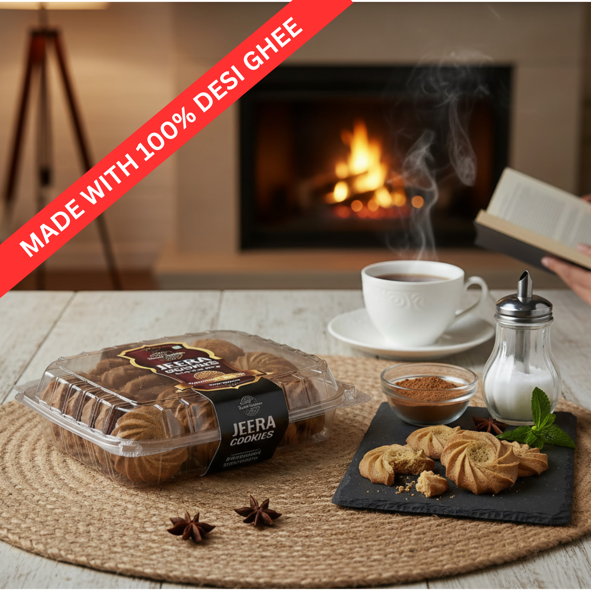 Desi Ghee Punjabi Jeera Cookies