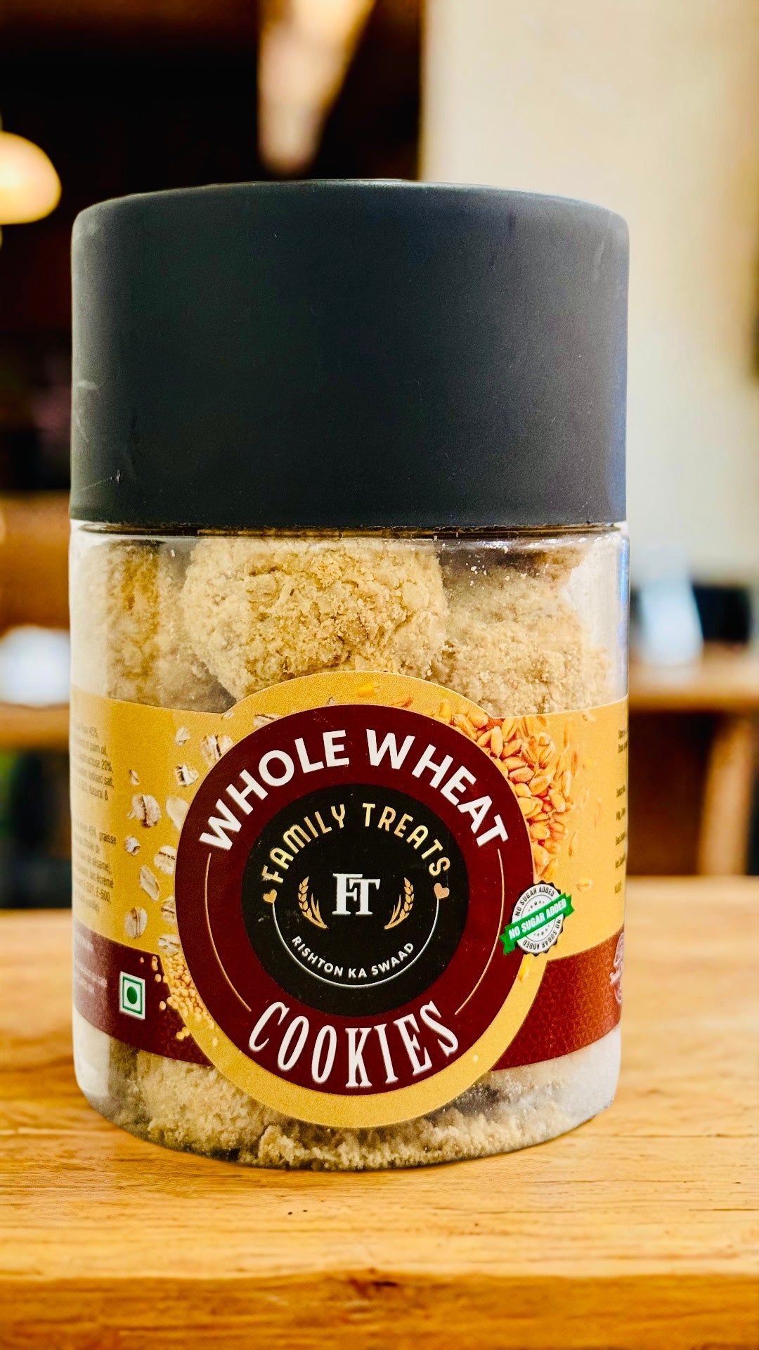 Whole Wheat 'No Sugar Added' Cookies